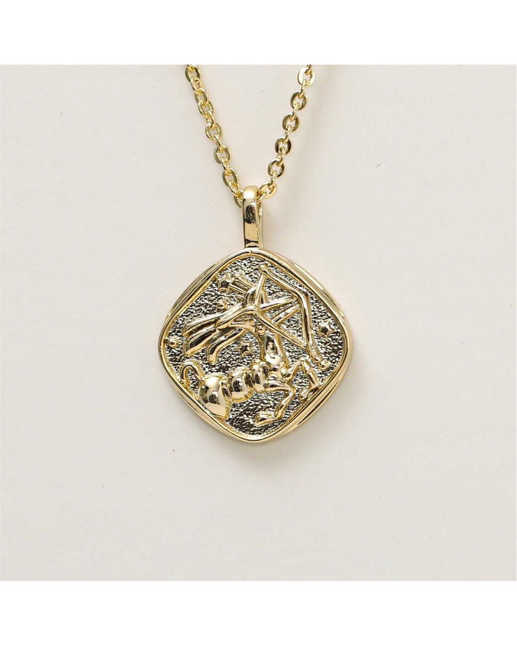 Jon Richard Red Molten Horoscope Necklace