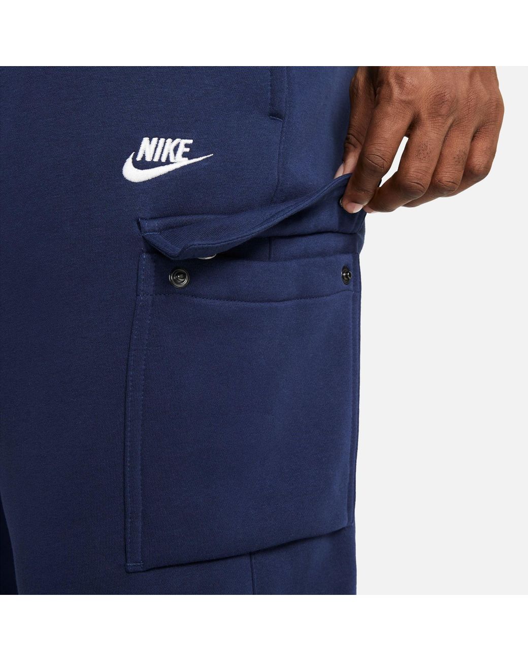 Nike Blue Sportswear Club Fleece Cargo Pants for men