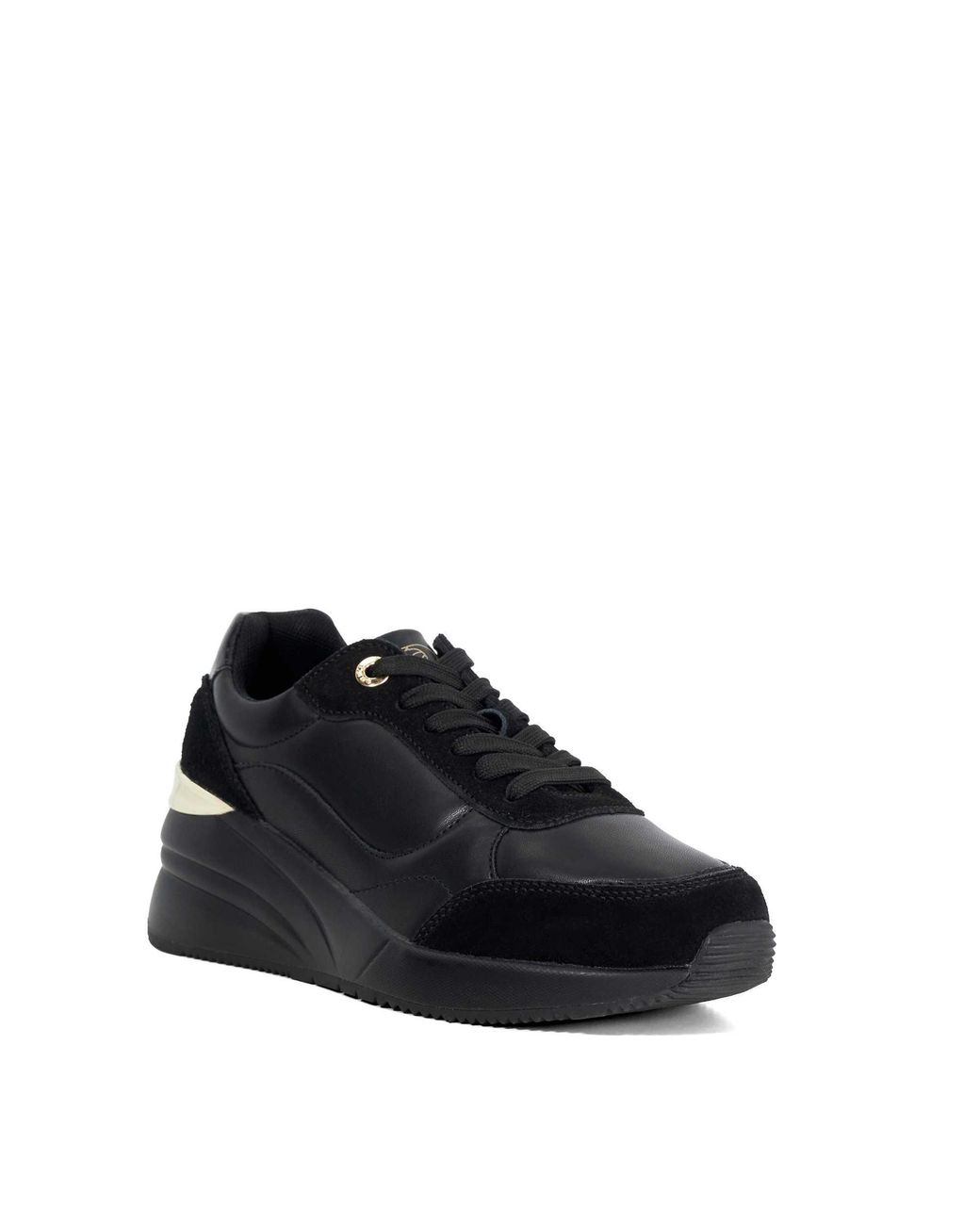 Dune Blue Elatie Hidden Wedge Trainers
