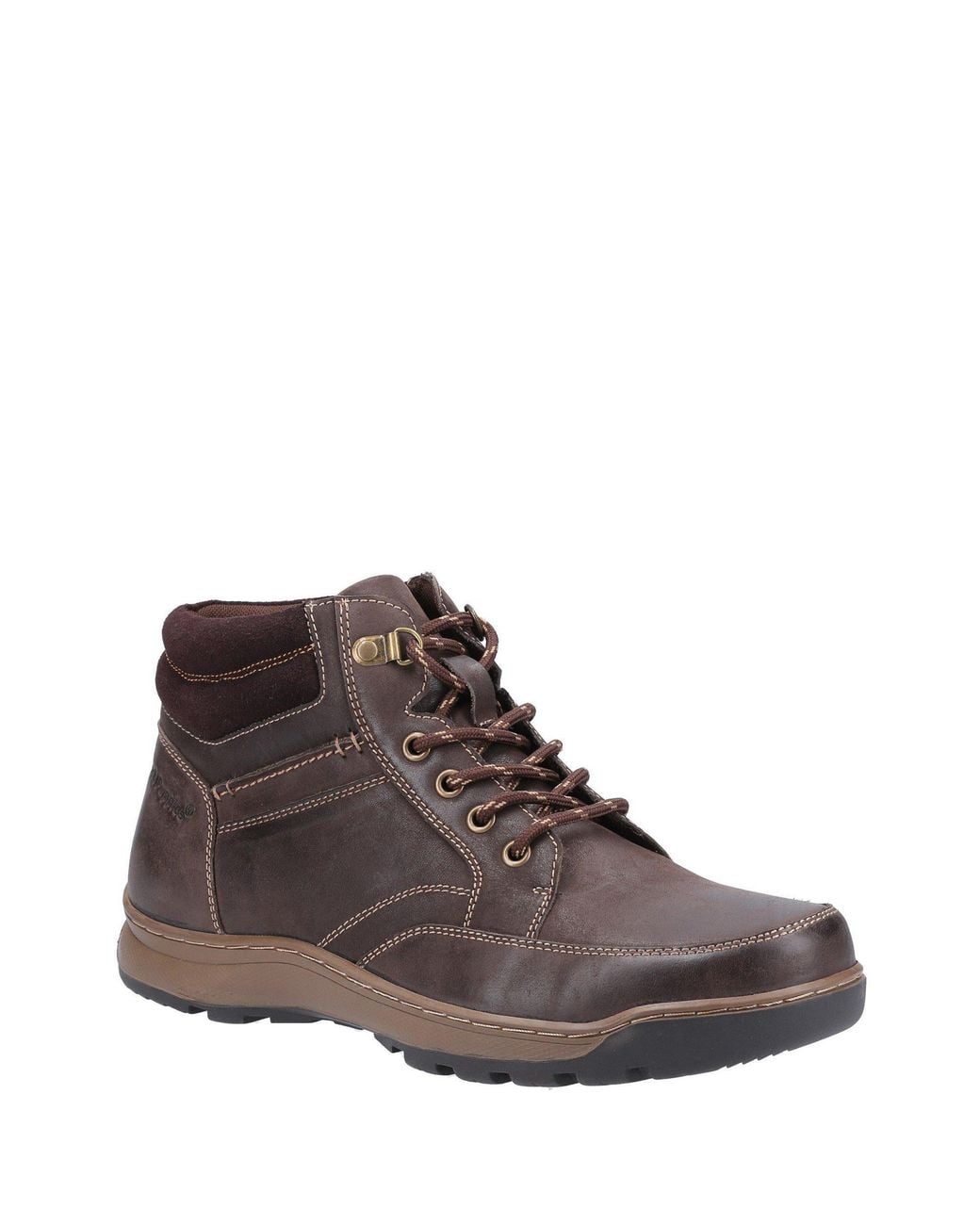 Hush Puppies Brown Grover Lace Boots for men