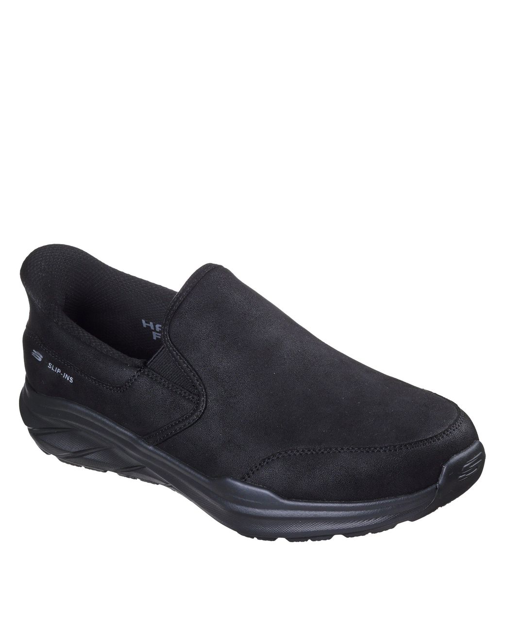 Skechers Black Equalizer 6.0 Zor Relaxed-Fit Slip-On Trainers for men
