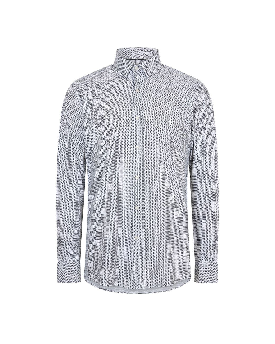 Boss Blue P Hank S Kent Long Sleeve Oxford Shirt for men