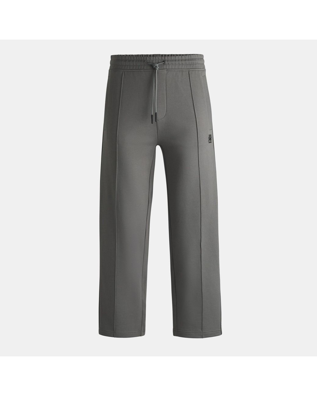 HUGO Gray Logo Tape Tracksuit Bottoms for men