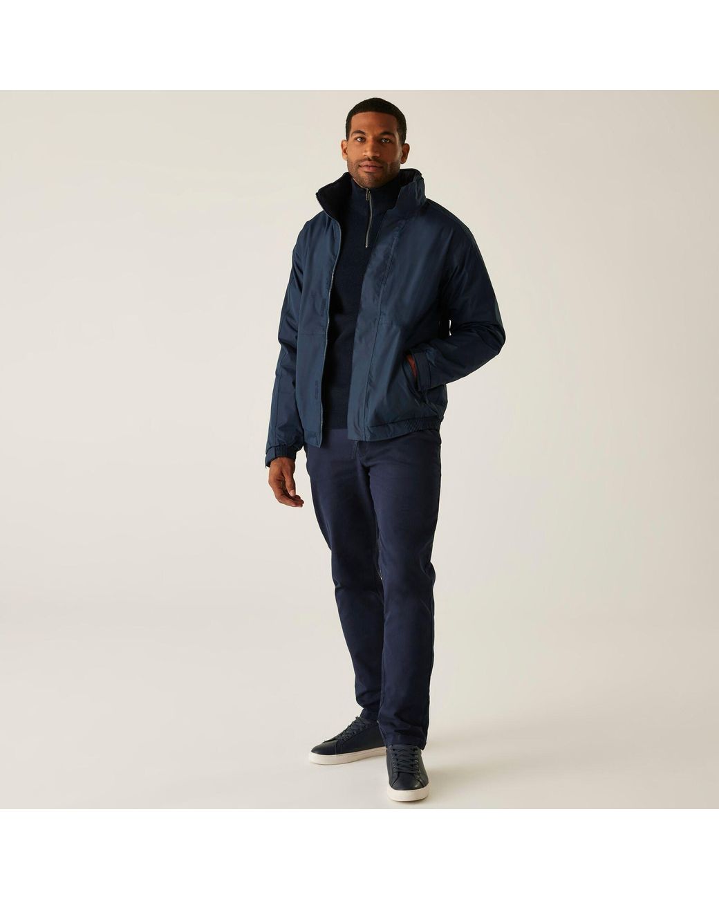Regatta Blue Dover Fleece Lined Waterproof Insulated Bomb for men