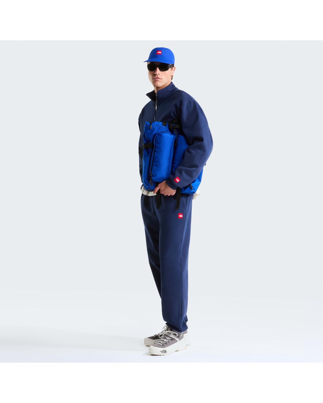 The North Face Blue Box 1/4 Zip Fleece for men