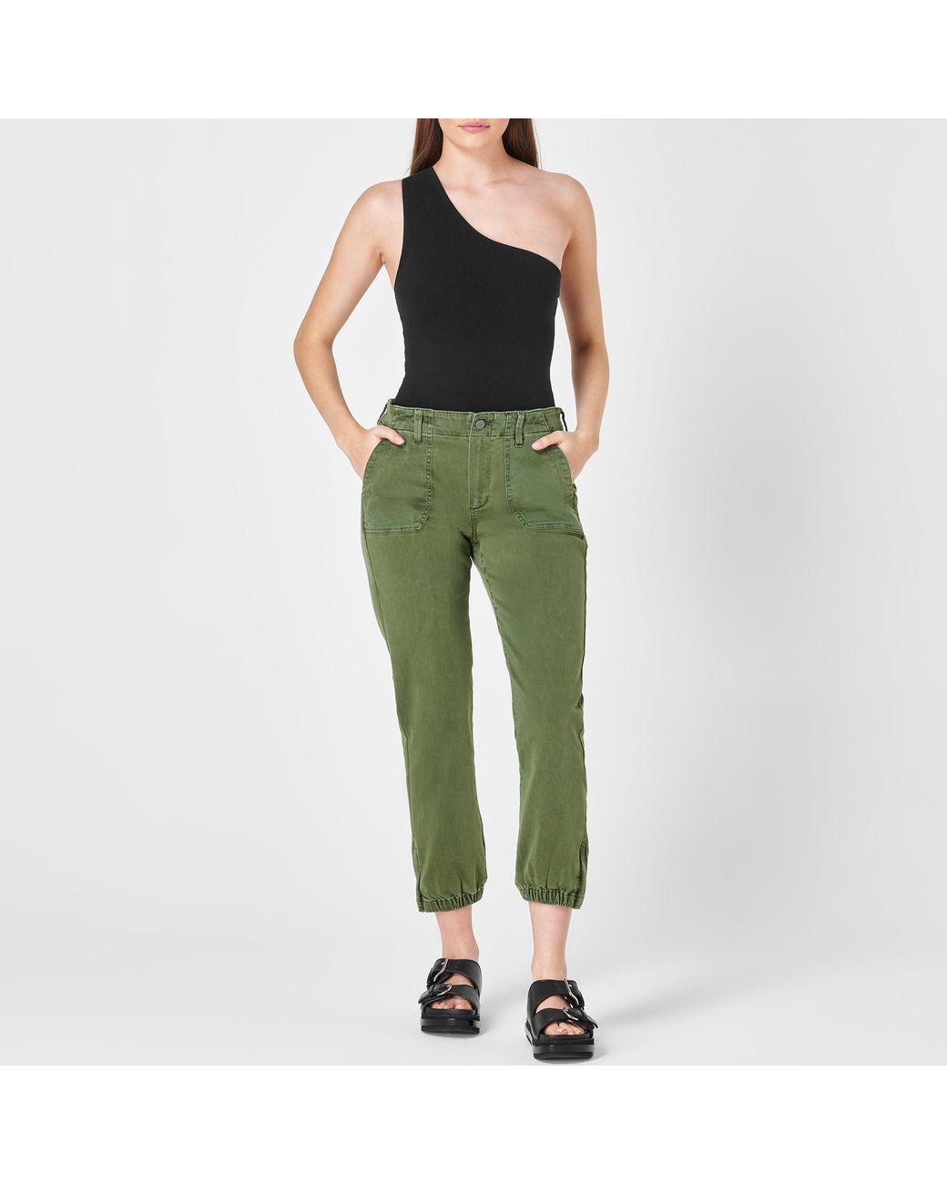 PAIGE Green Mayslie Jogger
