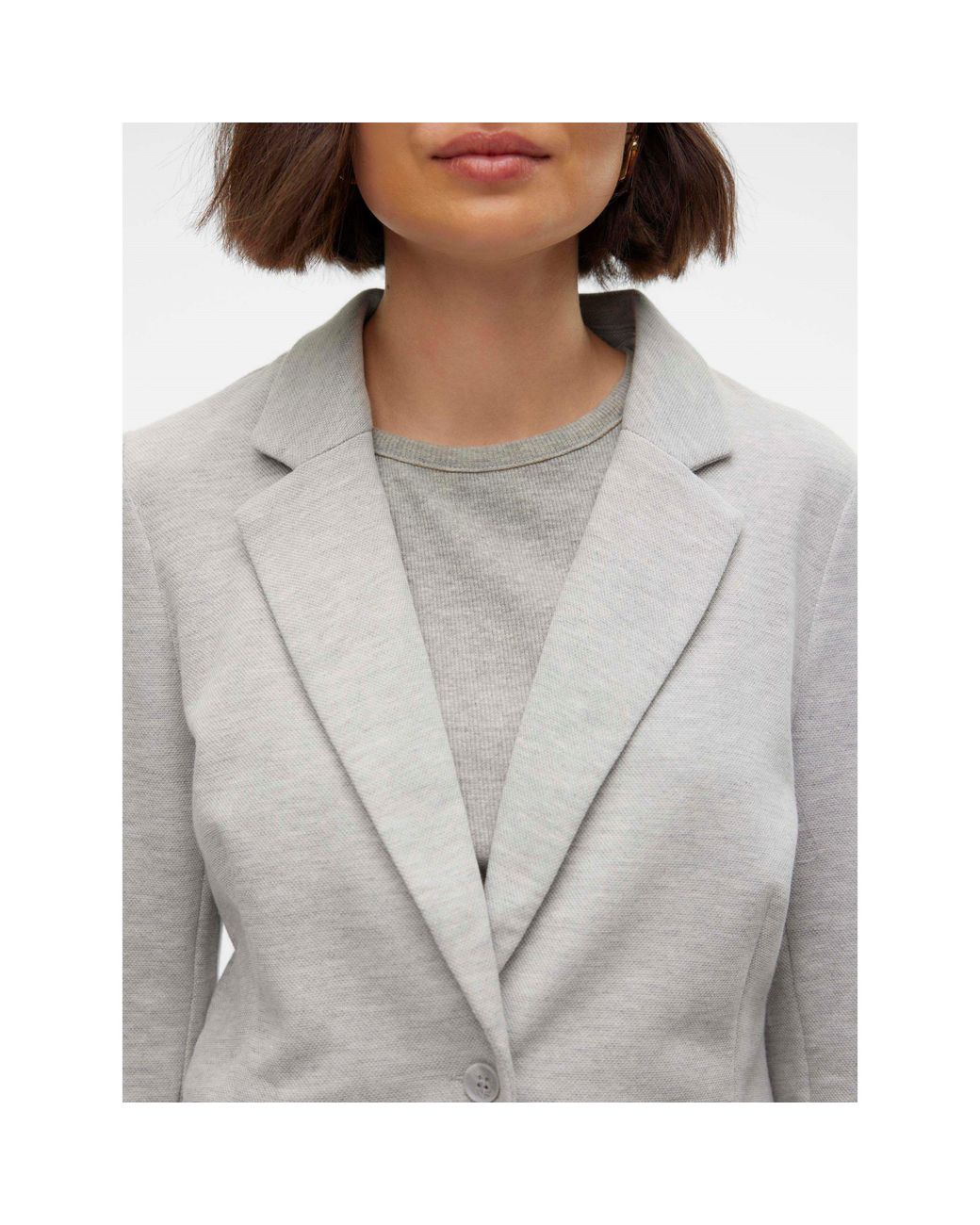 Vero Moda Gray Julia Ls Blazer