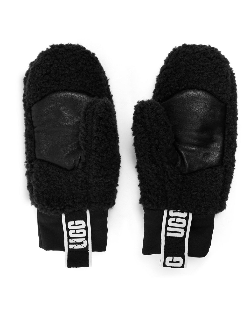 Ugg Black Fluff Mitten