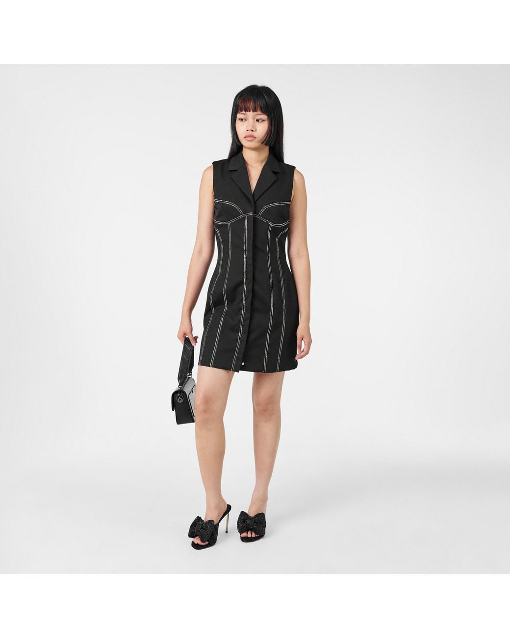 Off-White c/o Virgil Abloh Black Tailored Blazer Dress