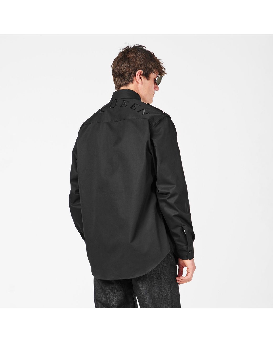 McQueen Black Overshirt for men