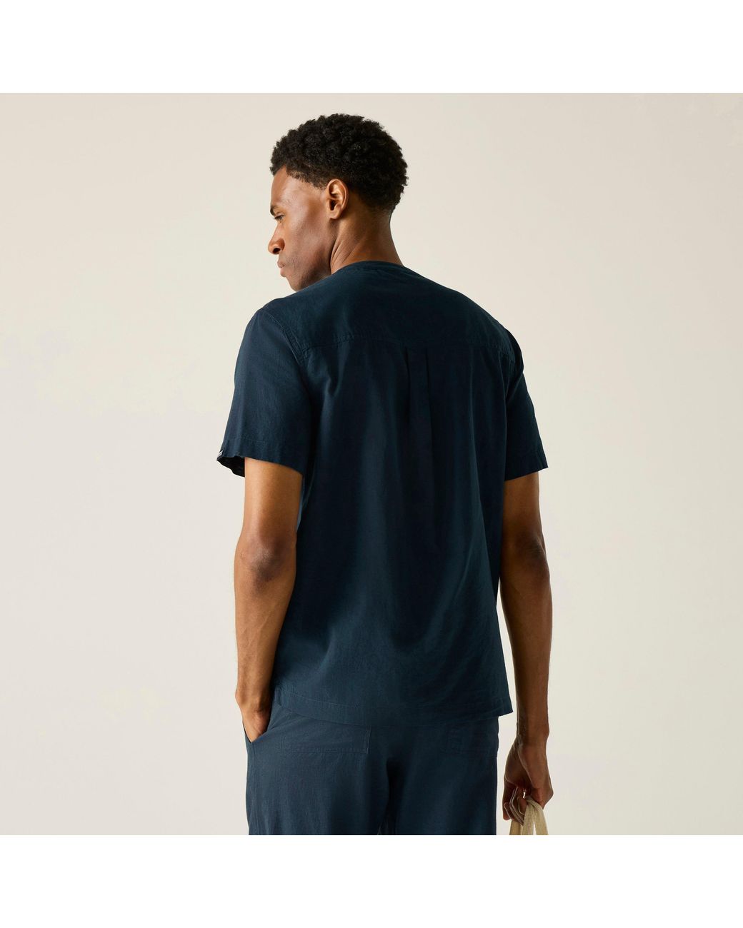 Regatta Blue Lovrey Soft Linen Shirt for men