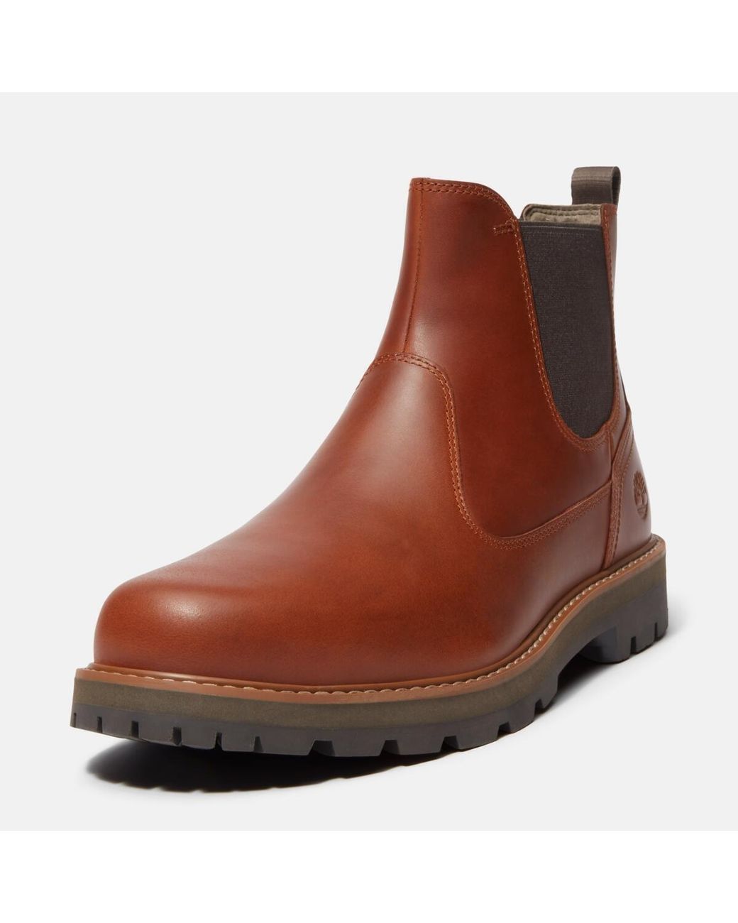 Timberland Brown Britton Road Elastic Side Panel Chelsea Boots for men