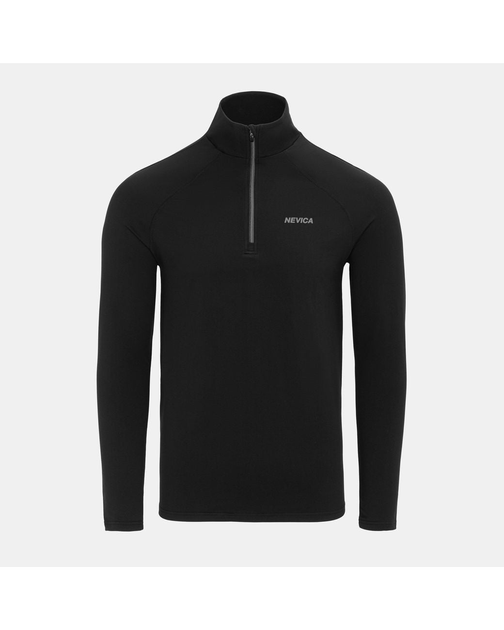 Nevica Black Vail Zipped Winter Baselayer Top for men