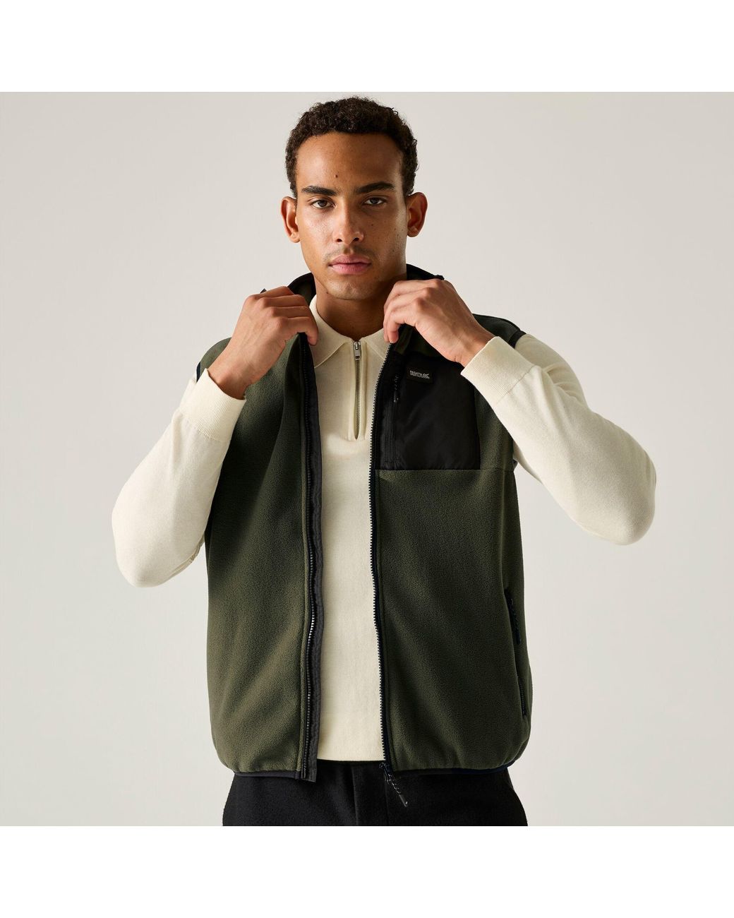 Regatta Black Frankie Fleece Gilet for men