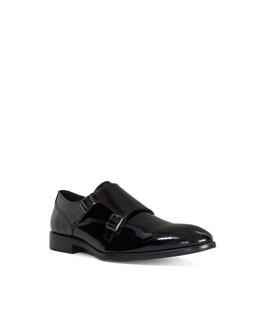 Dune Black Monk Shoes for men