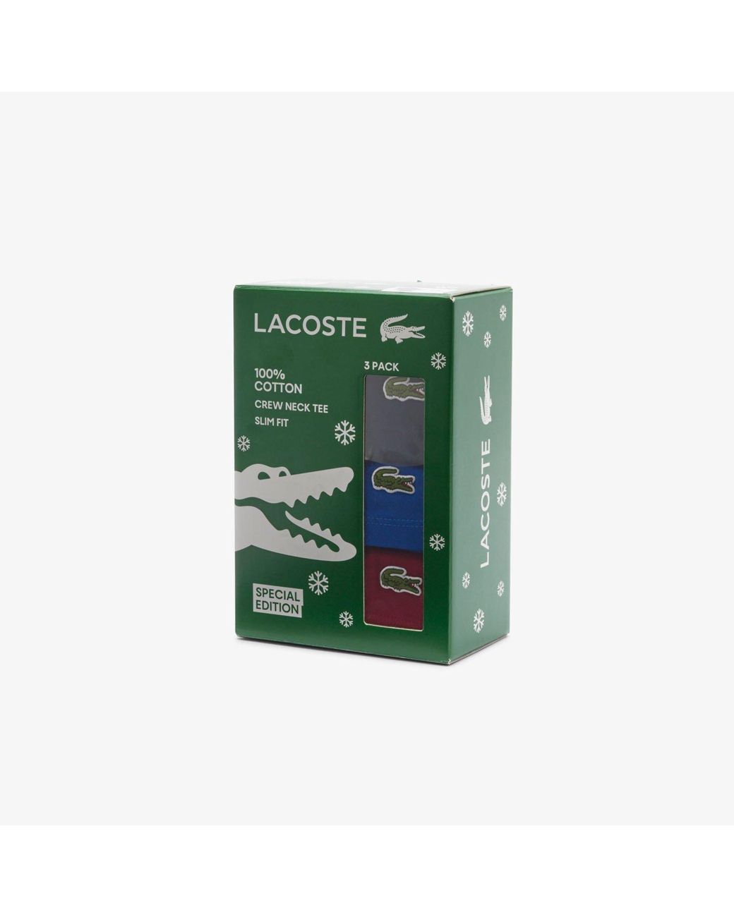 Lacoste Red 3Pck Slm T for men