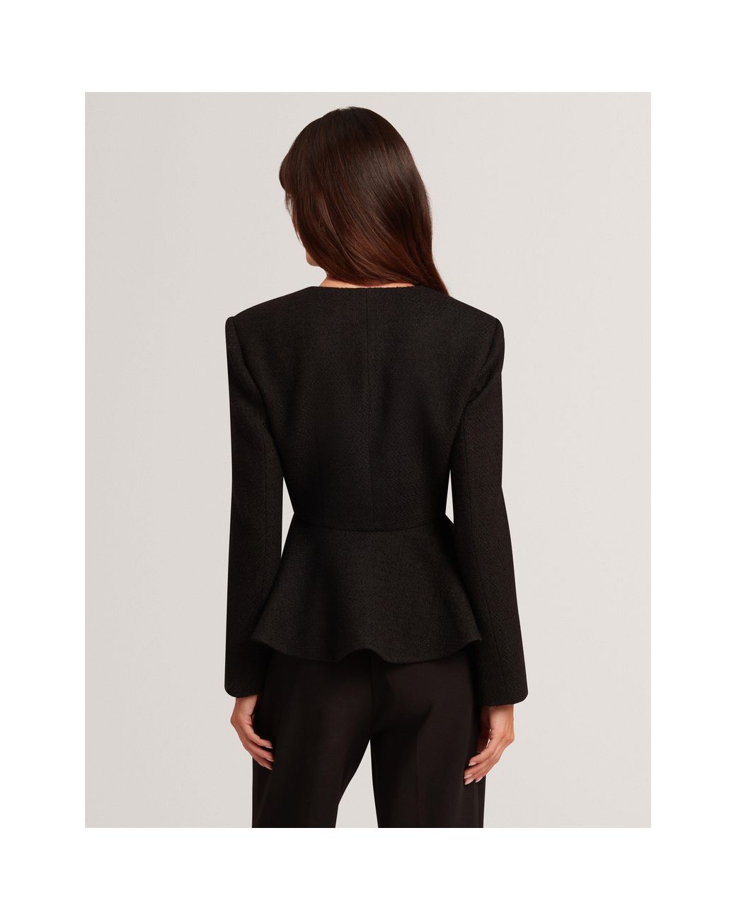 Ted Baker Black Ted Peplum Jacket Ld64