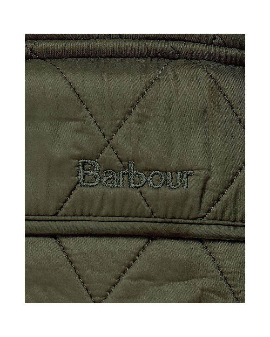 Barbour Gray Wray Diamond Quilted Fleece Lined Sleeveless Gilet