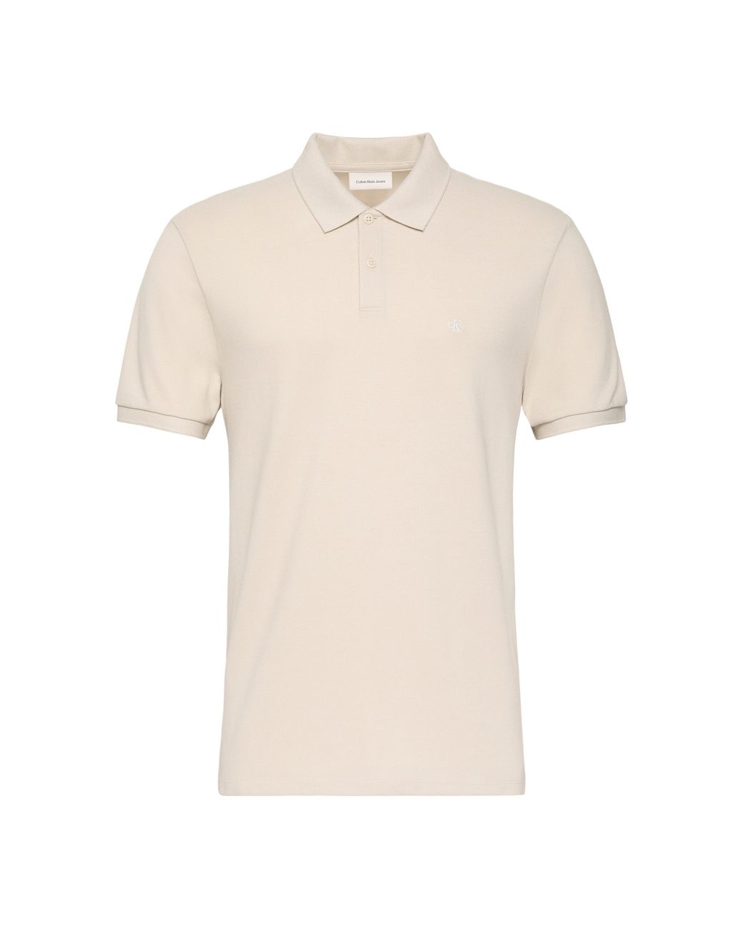Calvin Klein Natural Ckj Pique Short-Sleeve Polo Shirt for men