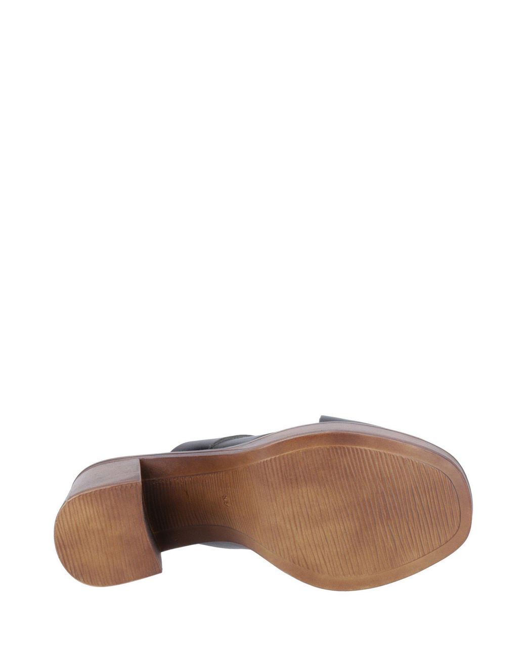 Hush Puppies Gray Gigi Platform Leather Heeled Sandals