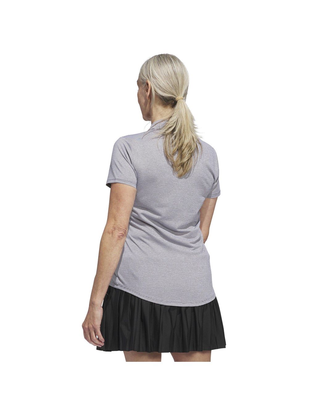 Adidas Gray Ottoman Short Sleeve Polo Shirt