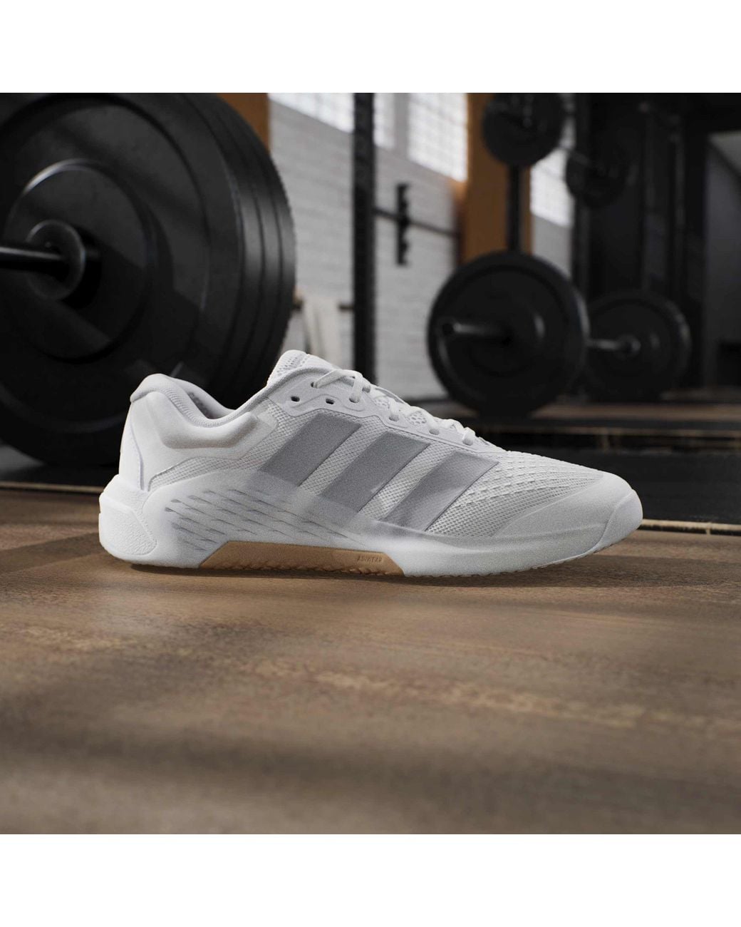 Adidas White Dropset 4 Pwr Training Shoes for men