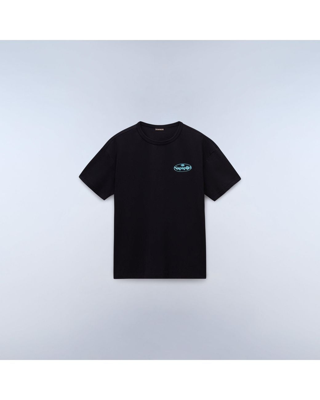 Napapijri Black Graphic T-Shirt for men