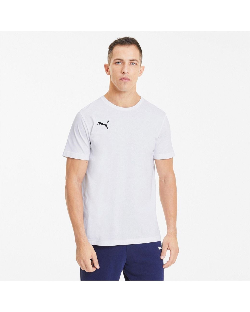 PUMA White Teamgoal 23 Casuals Tee T-Shirt for men