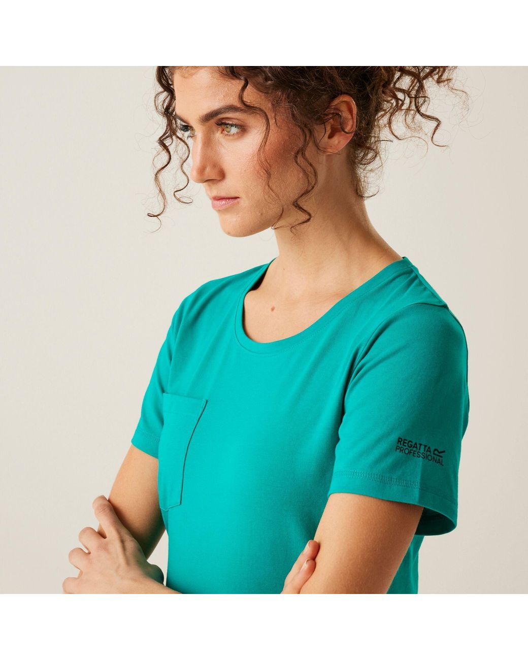 Regatta Blue Ada Cotton Stretch T-Shirt