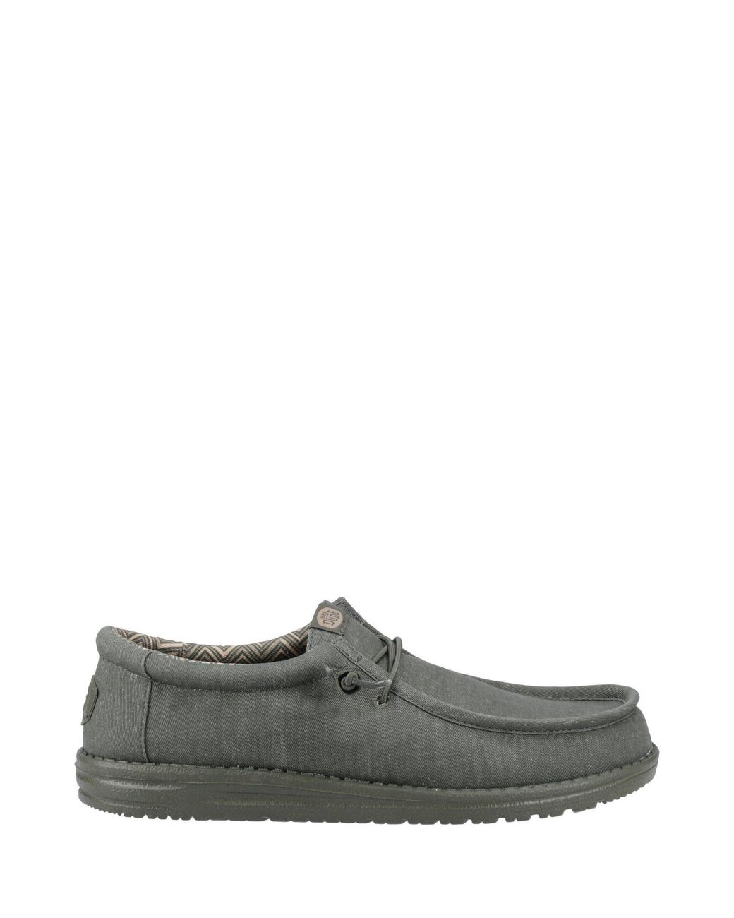 HeyDude Green Wally Stretch Canvas Shoes for men