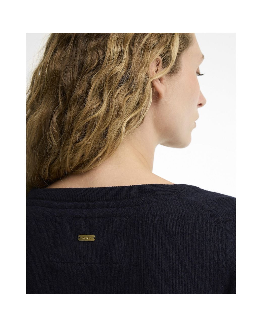 Barbour Blue Pendle Crew Neck Jumper