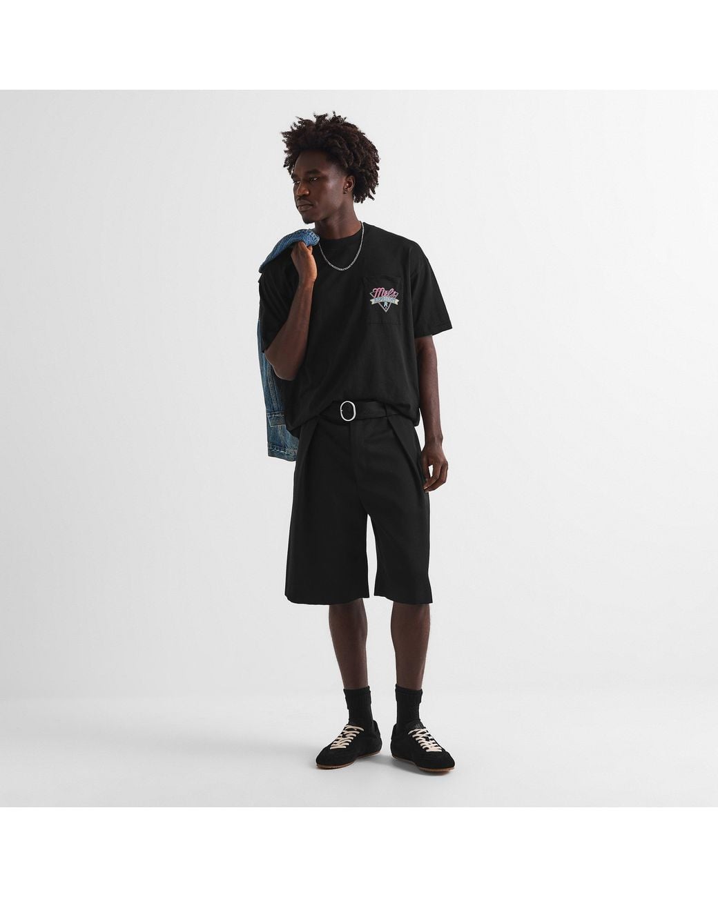 Represent Black Oversized T-Shirt for men