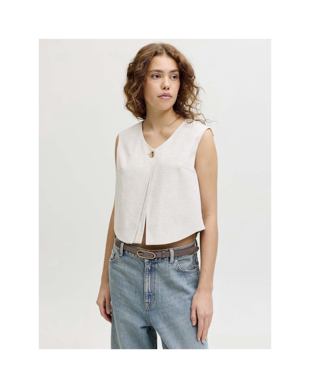 JJXX Brown Jessica Faux Leather Belt