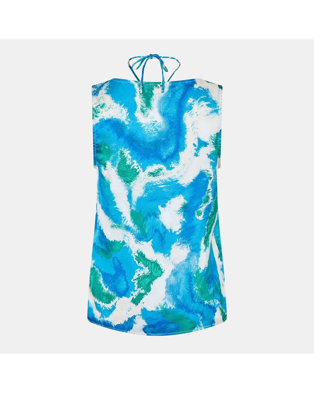 Vero Moda Blue Short-Sleeve V-Neck Blouse