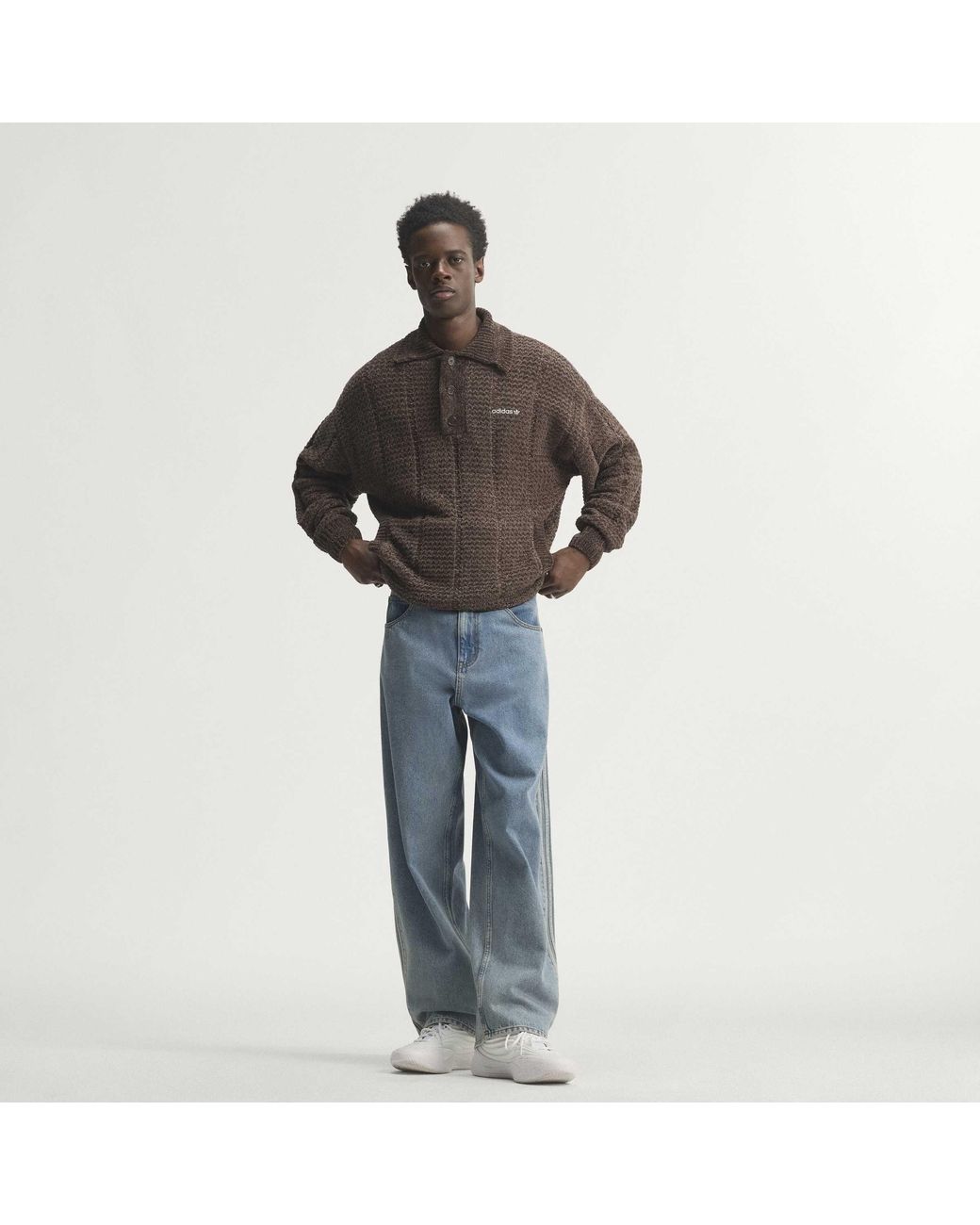 Adidas Originals Blue Firebird Cotton Joggers for men