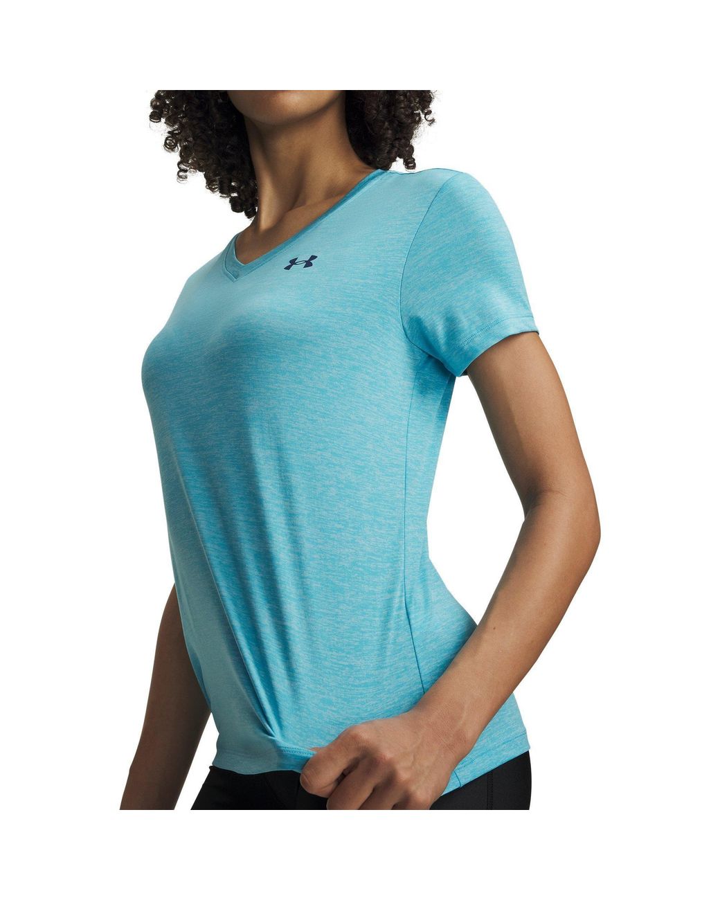 Under Armour Blue Tech Twist V-Neck Short Sleeve