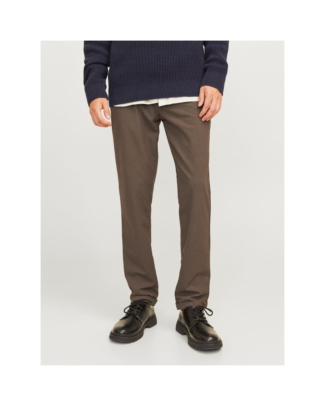 Jack & Jones Gray Marco Connor Chinos for men