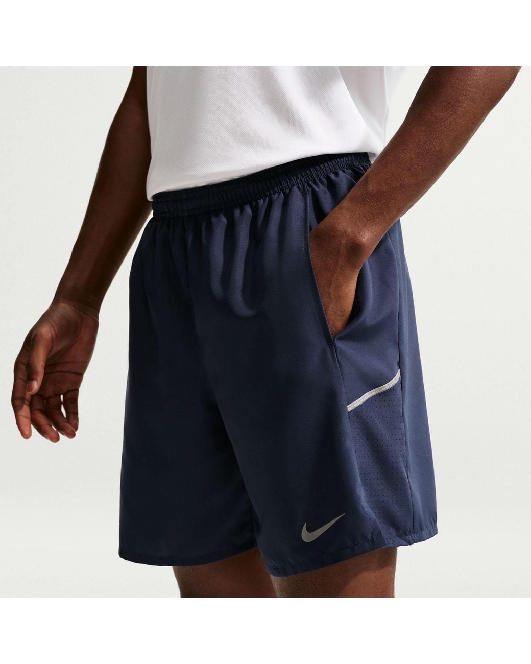 Nike Blue Miler 7 Performance Running Shorts for men