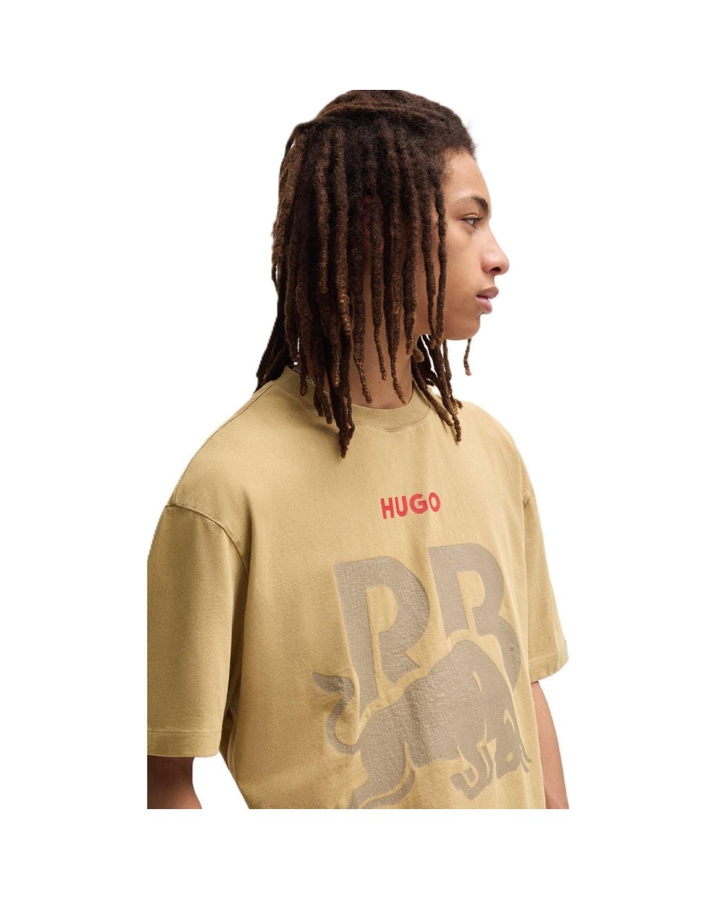 HUGO Natural Short Sleeve Polo Shirt for men