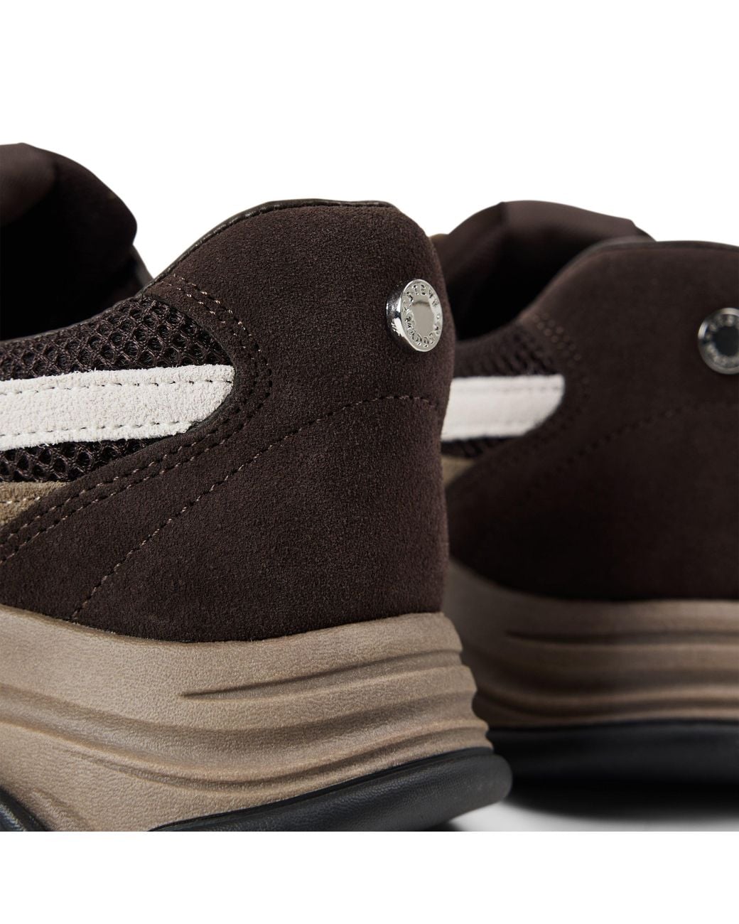 Steve Madden Brown Front Row Suede Lace-Up Chunky Trainers