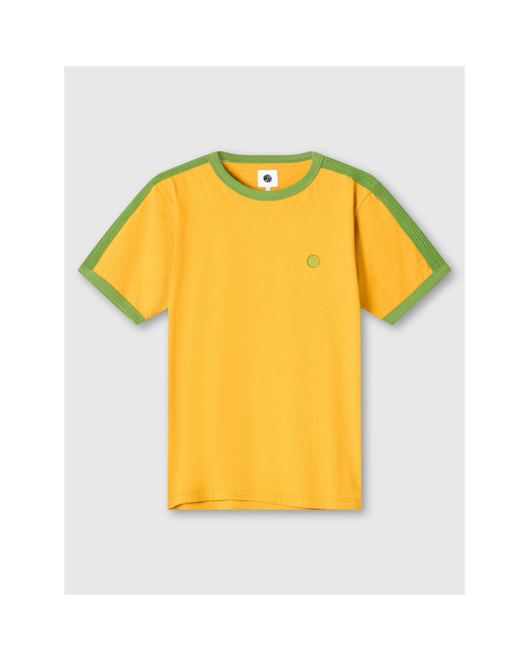 Pretty Green Yellow Pg Denton Short-Sleeve Regular Fit T-Shirt for men