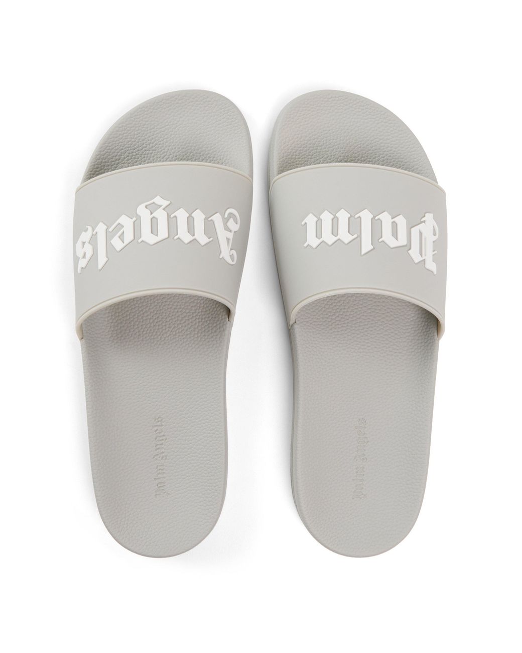 Palm Angels White Pool Sliders for men