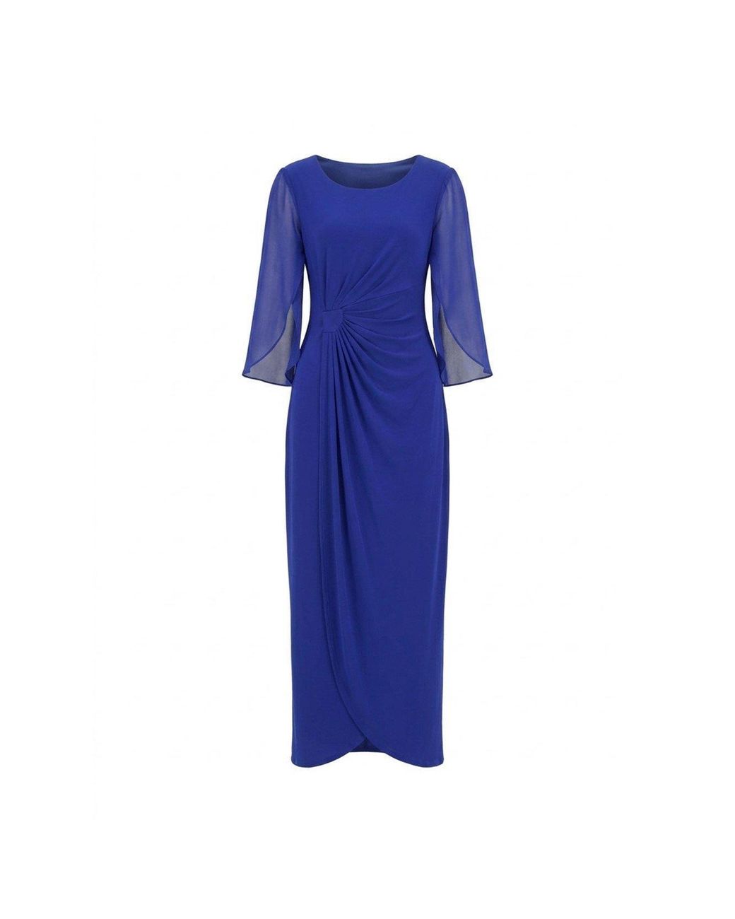 Gina Bacconi Blue Iulia Printed Sheath Dress