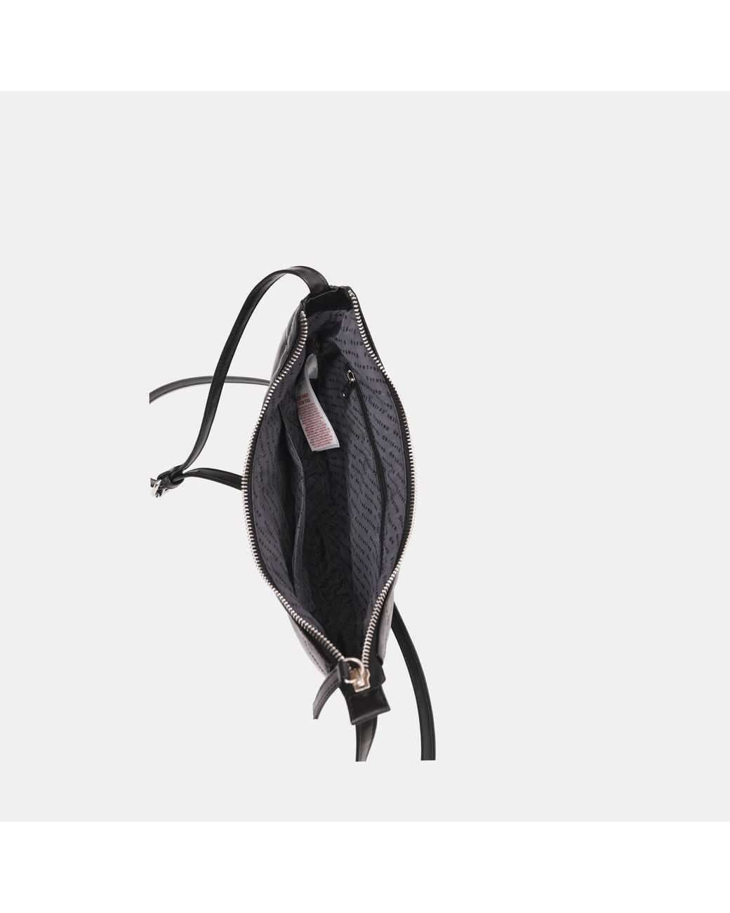 Firetrap Black Quilted Faux Leather Embroidered Crossbody Bag