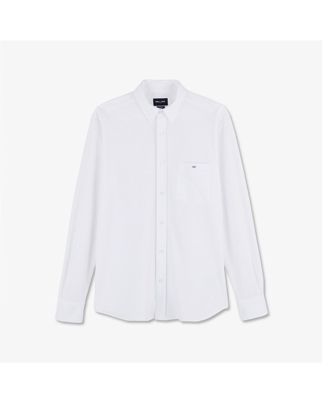 Eden Park White Pinpoint Cotton Shirt for men