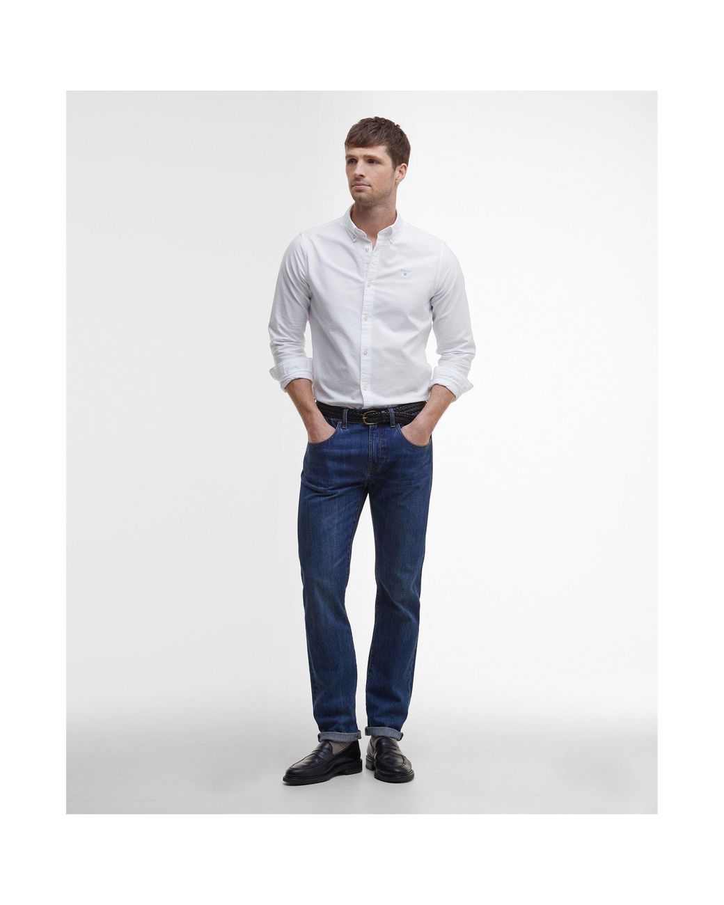 Barbour White Oxford Shirt for men