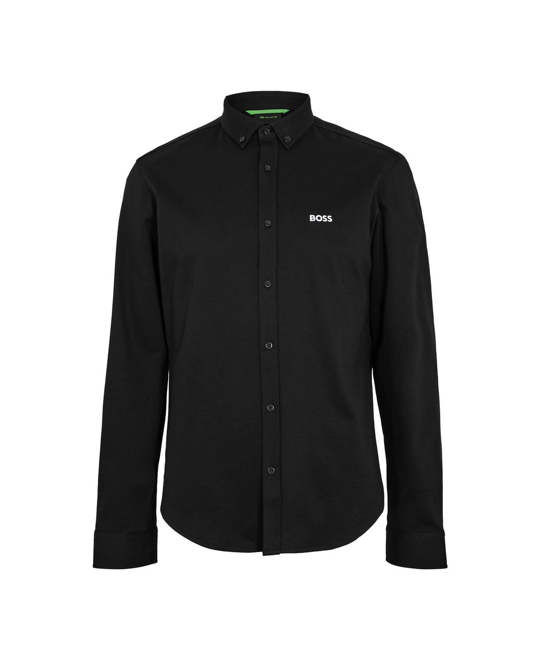 Boss Blue Motion Long Sleeve Buttoned Shirt With Logo Detail for men