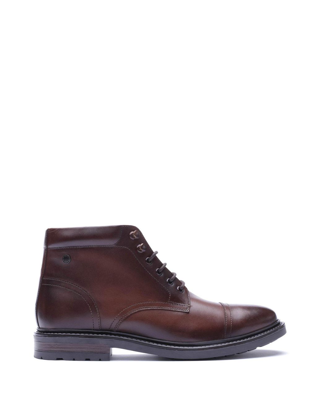 Base London Purple Porter Toe Cap Boot for men