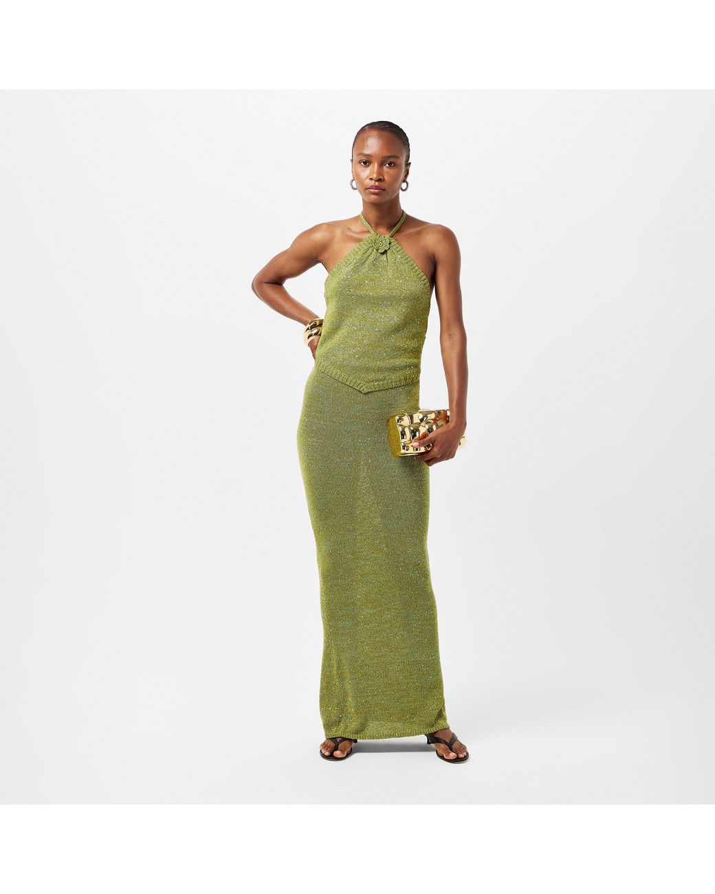 Asta Resort Green Teresa Bandeau Top