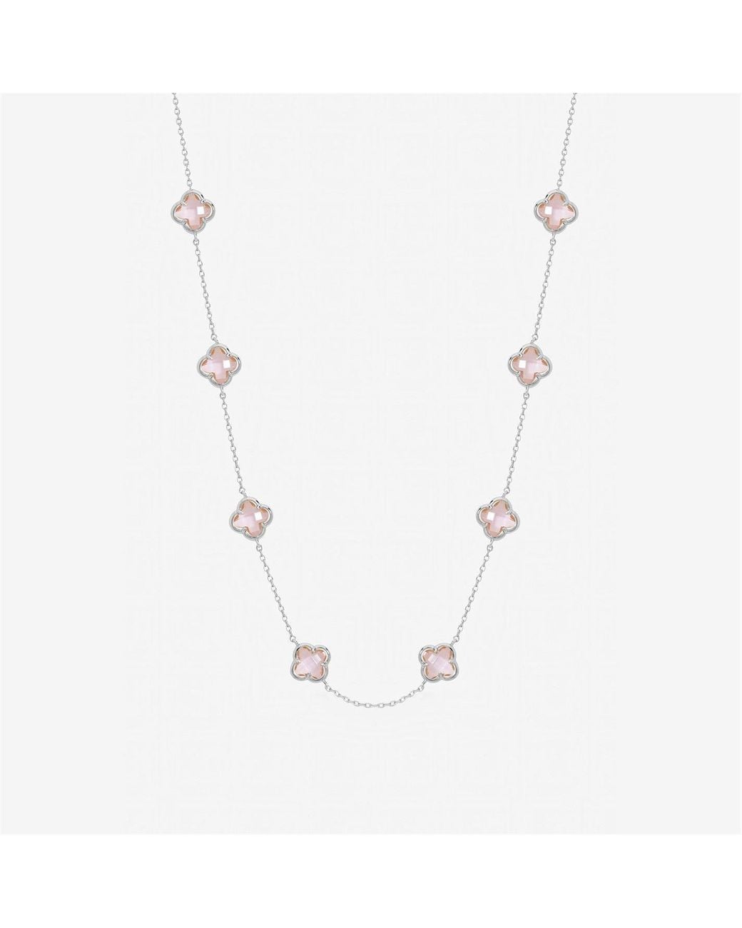 Inicio Blue Vintage Rose Clover Necklace